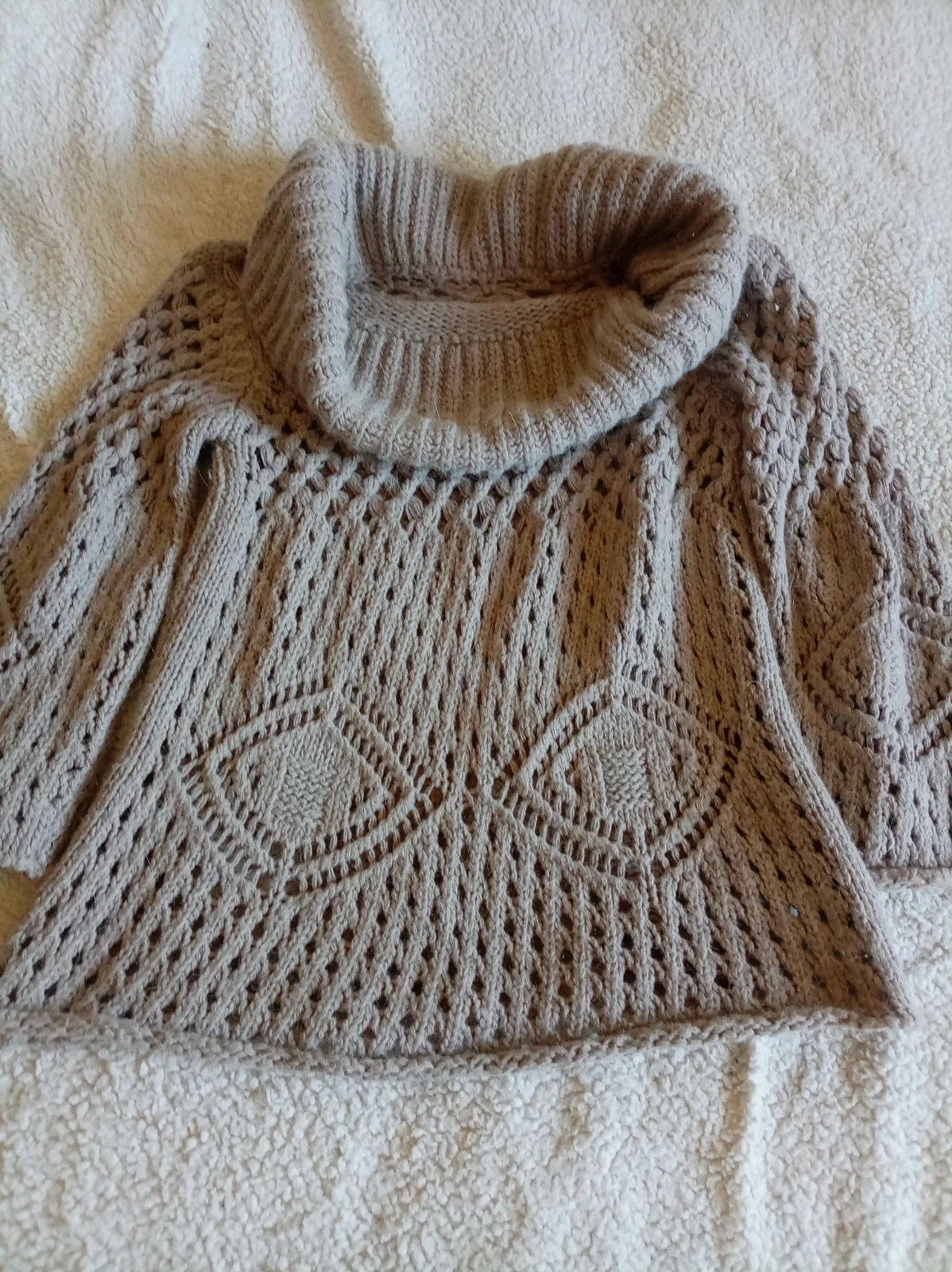 Jersey de punto calado con cuello vuelto - Made in Italy talla M/L – Italia – taille M / 38 / 10 4