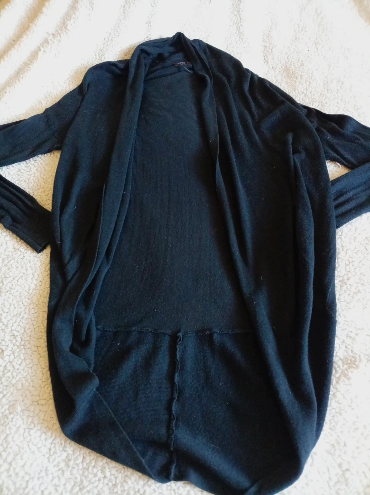 Cárdigan negro Bershka bajo redondeado talla L – Bershka – taille L / 40 / 12 3