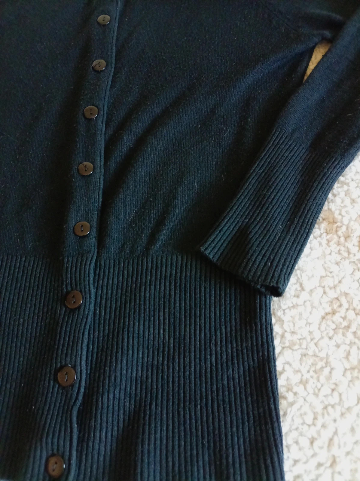 Cárdigan negro ajustado By Laetitia - Talla S - Estilo Pin-up / Retro – By Laetitia – taille S / 36 / 8 4