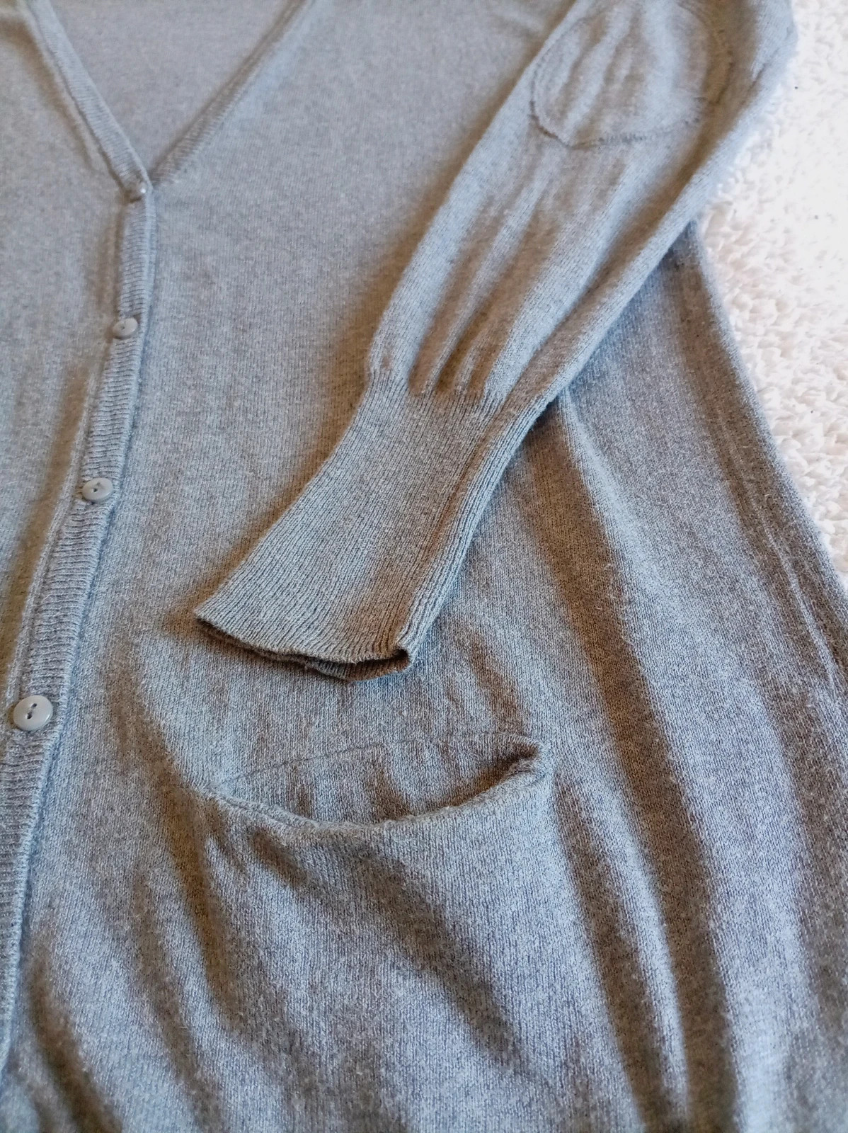 Rebeca larga gris Bershka con coderas talla M – Bershka – taille M / 38 / 10 2