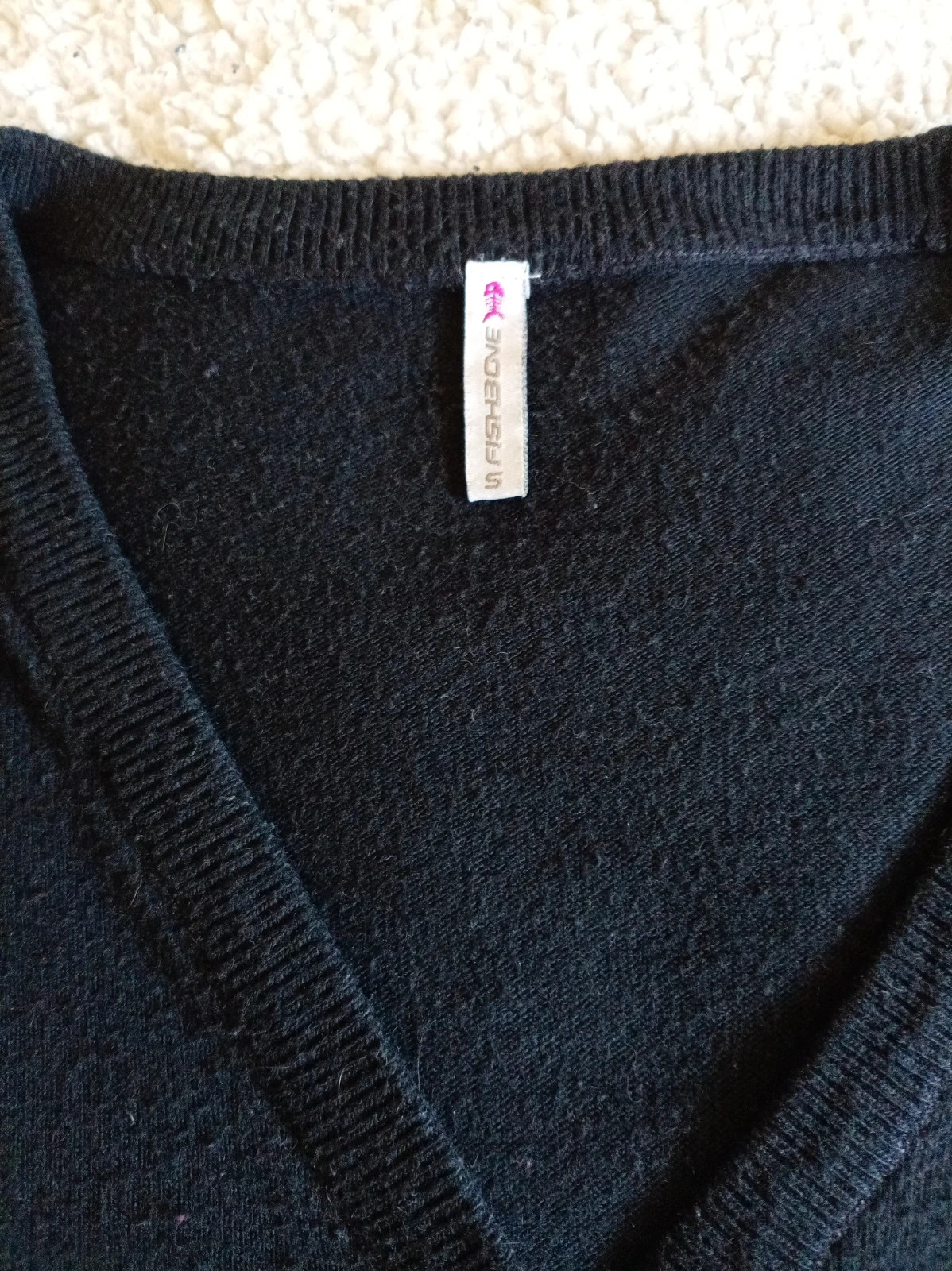 Cárdigan negro Fishbone con detalle de lazo - Talla S – Fishbone – taille S / 36 / 8 2
