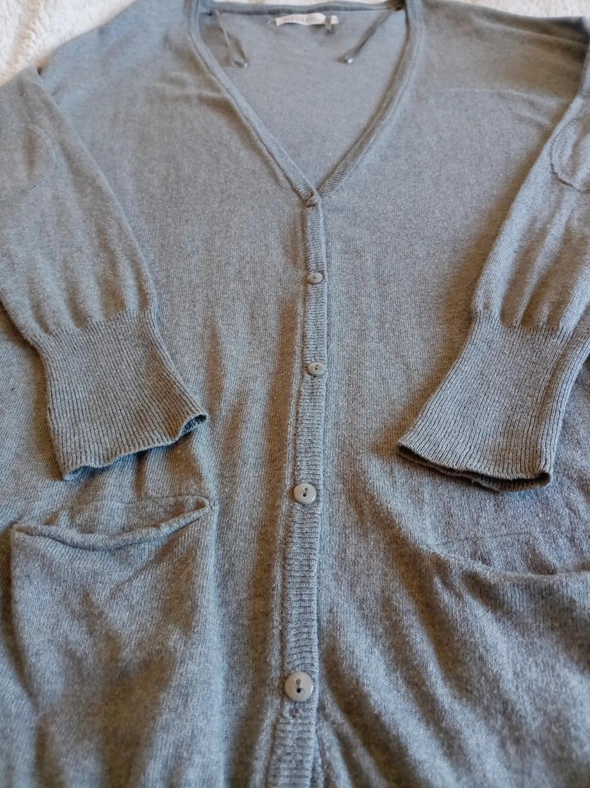 Rebeca larga gris Bershka con coderas talla M – Bershka – taille M / 38 / 10 4
