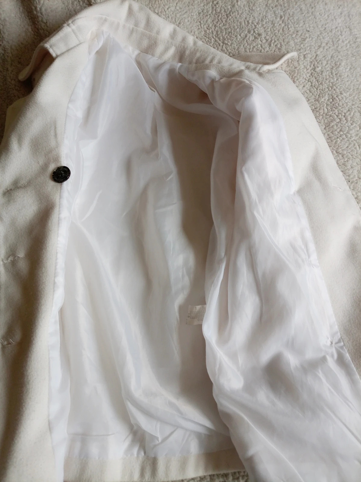 Abrigo Blanco Roto - Estilo Militar / Trench Talla M/L – Italia – taille L / 40 / 12 3