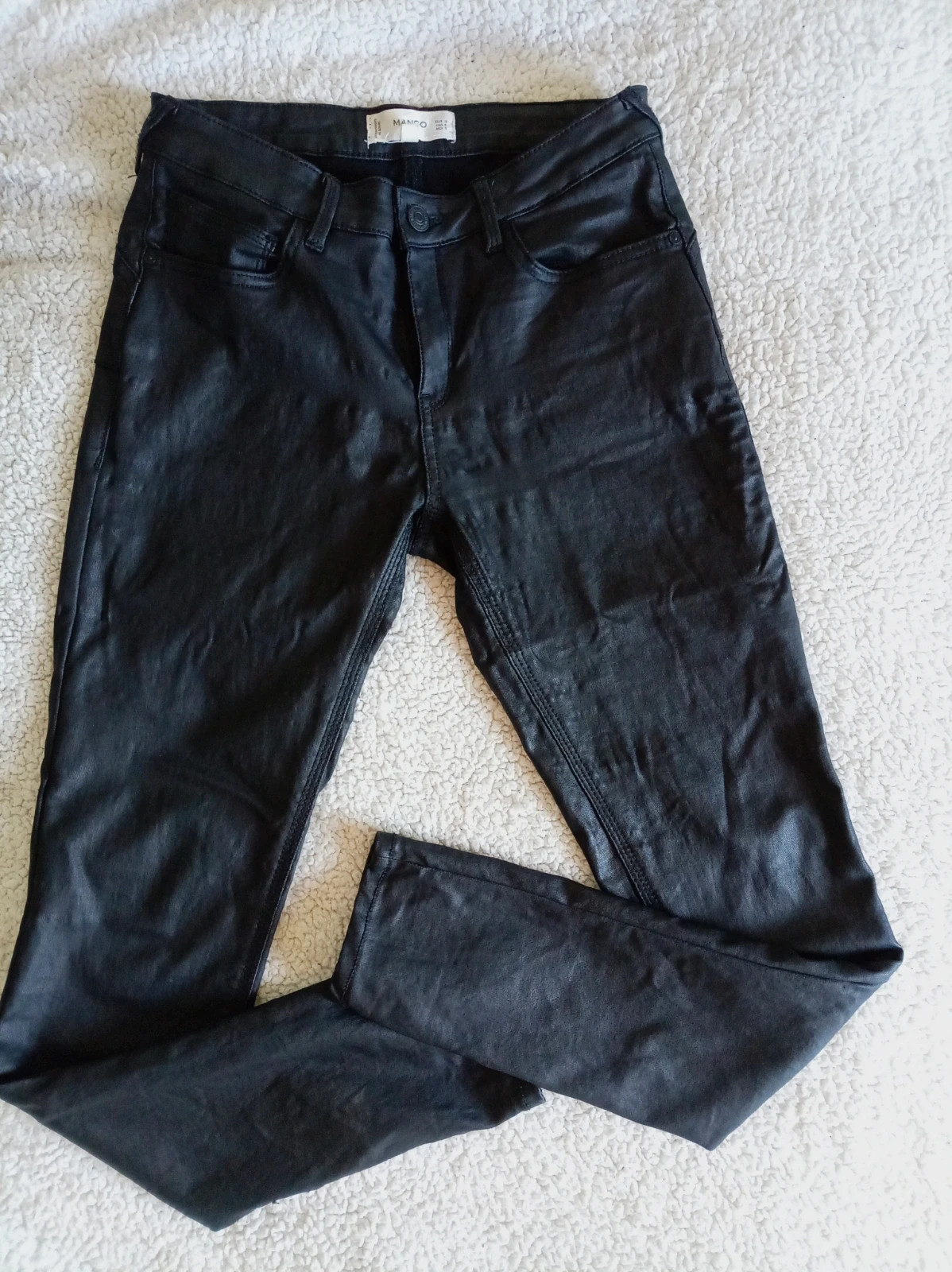 Vaqueros Mango Kim Encerados Push-Up - Talla 38 – Mango – taille M / 38 / 10