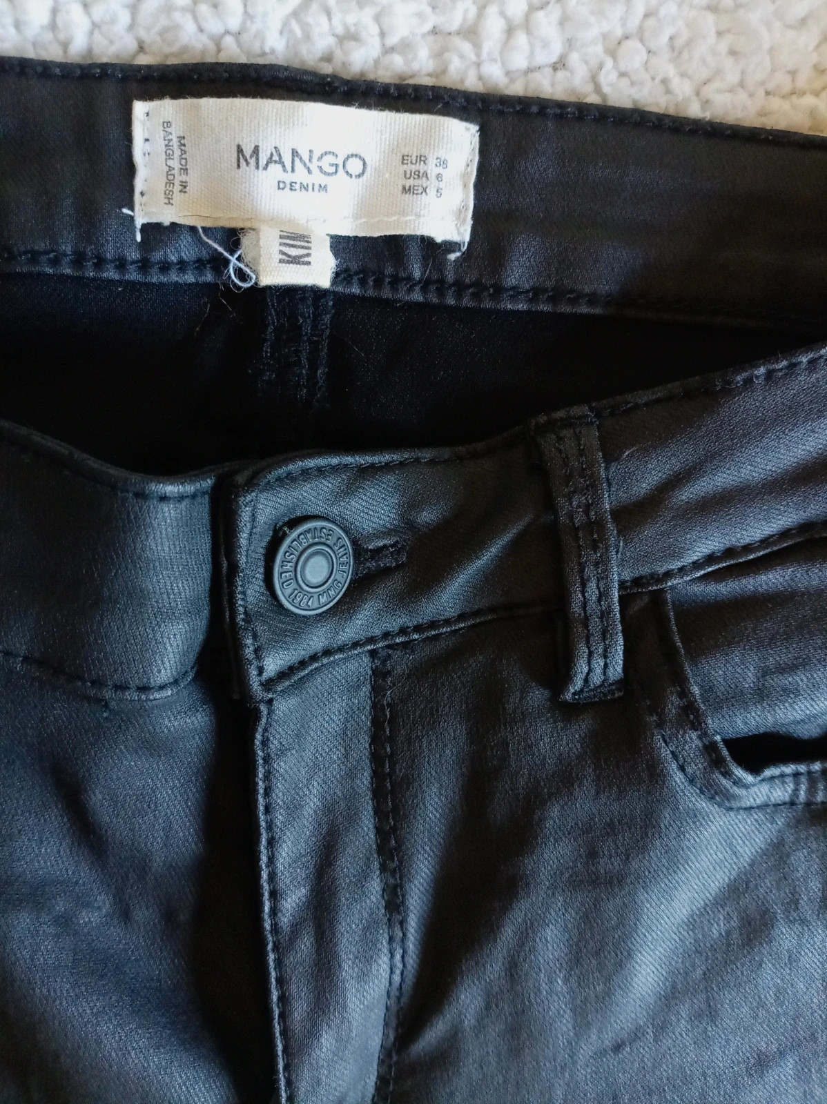 Vaqueros Mango Kim Encerados Push-Up - Talla 38 – Mango – taille M / 38 / 10 2
