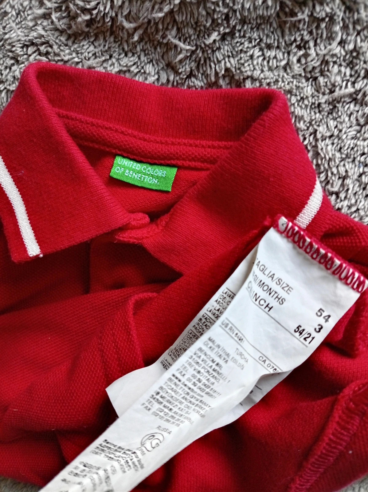 Lote 3 camisas Benetton 1/3 meses – United Colors of Benetton – taille 1-3 mois / 56 cm 4
