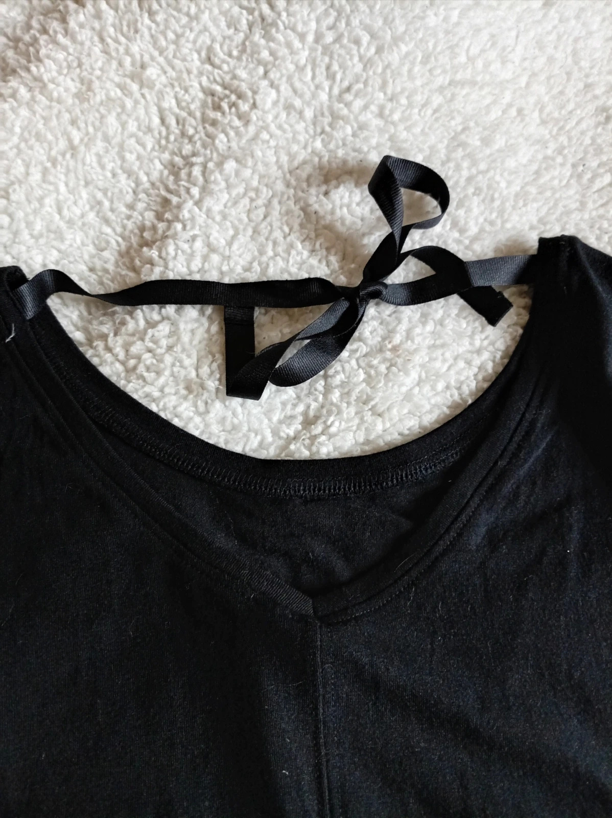 Camiseta negra nueva S con lazo atras – Bershka – taille S / 36 / 8 4