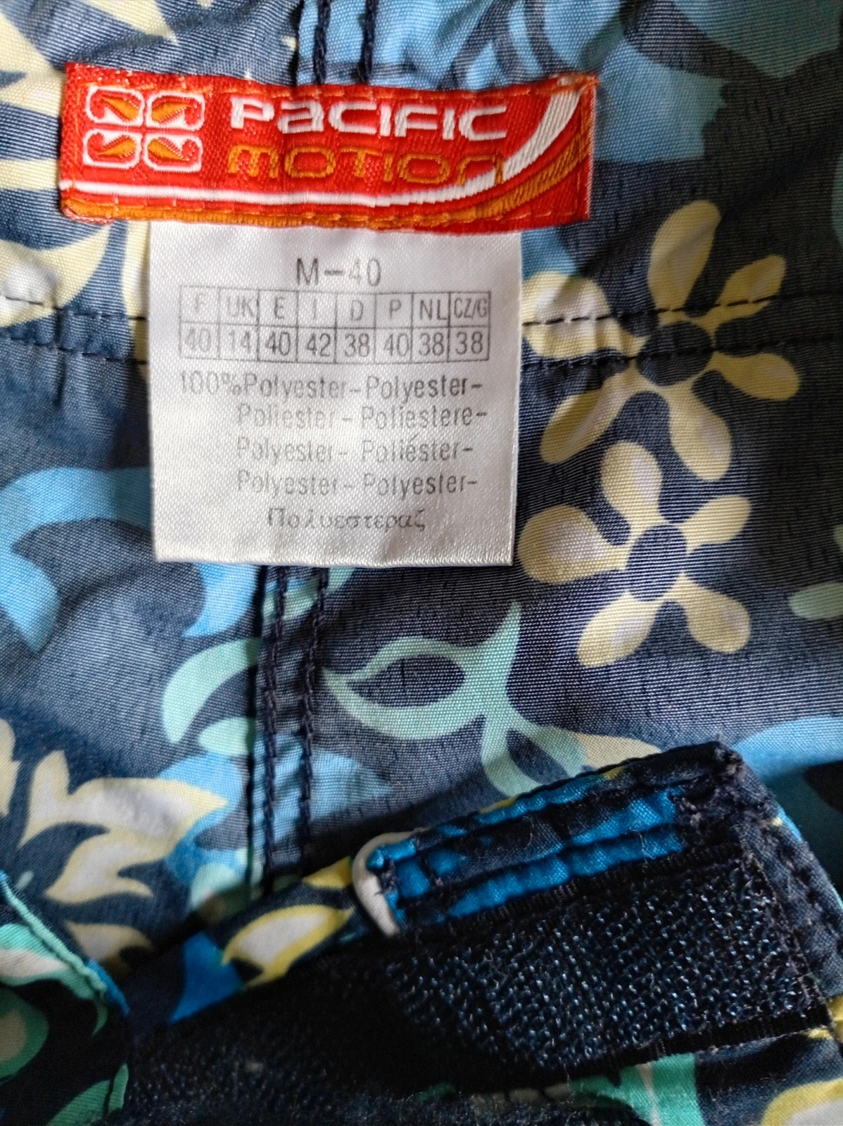 Short Bañador Pacific Motion Blue Floral Talla/Taille M – PACIFIC MOTION – taille M / 38 / 10 5