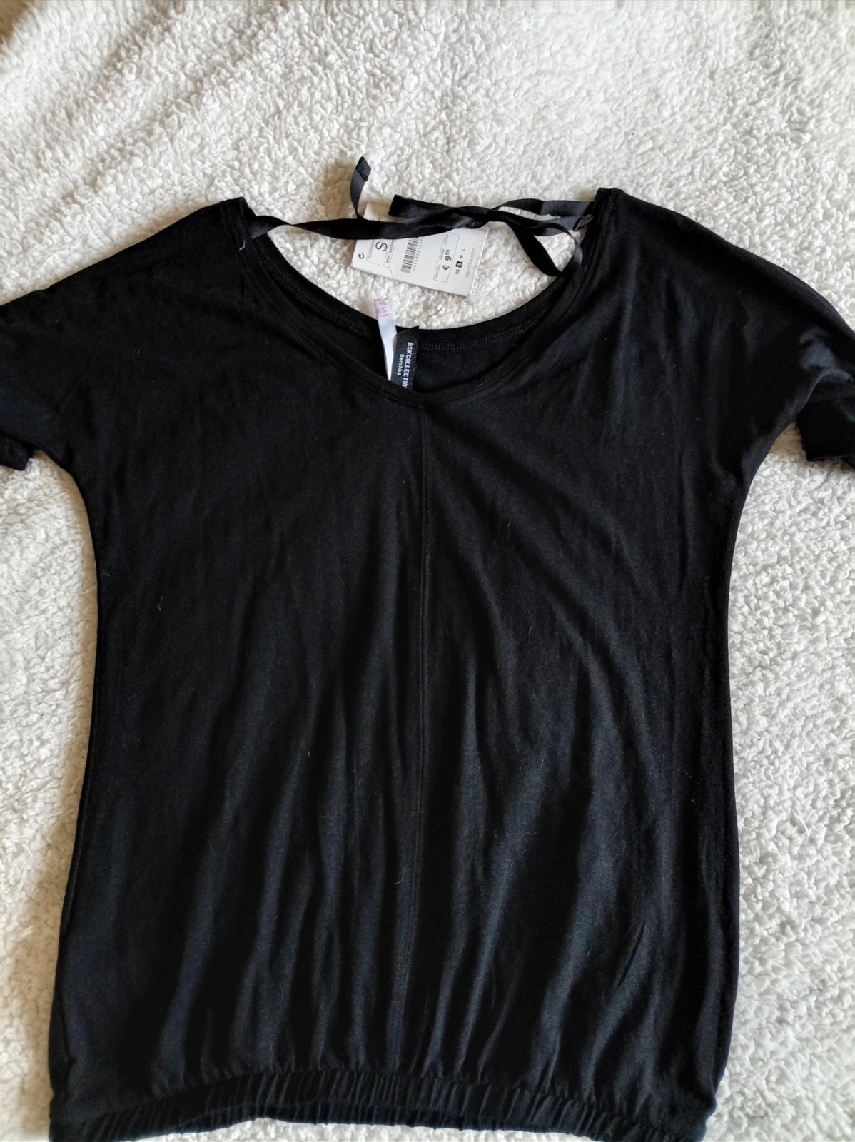 Camiseta negra nueva S con lazo atras – Bershka – taille S / 36 / 8 3