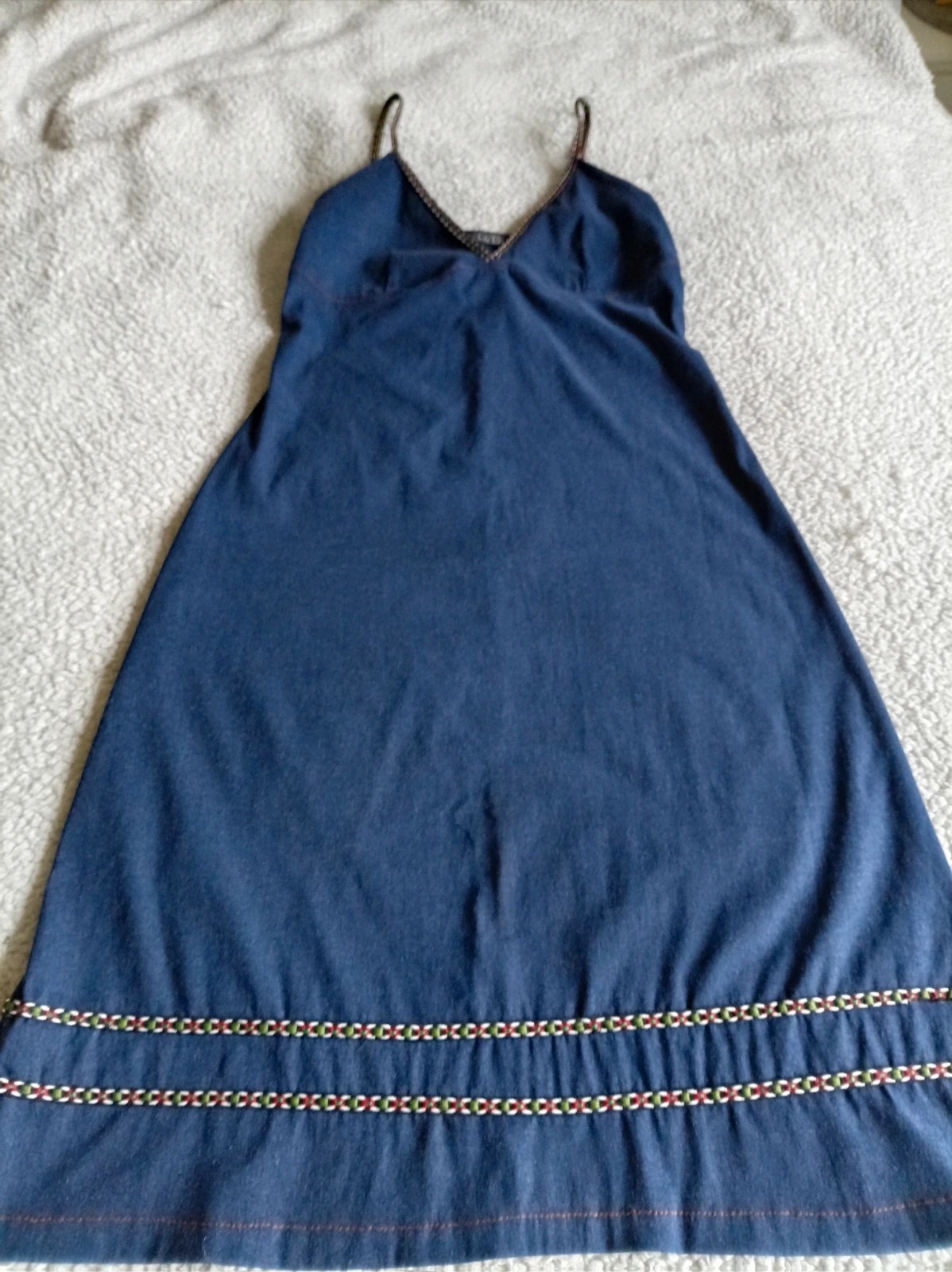 Vestido Mini Blue Boho Chic Style size S • Robe d'été • Summer Dress – Hecho En Espana – taille S / 36 / 8 2