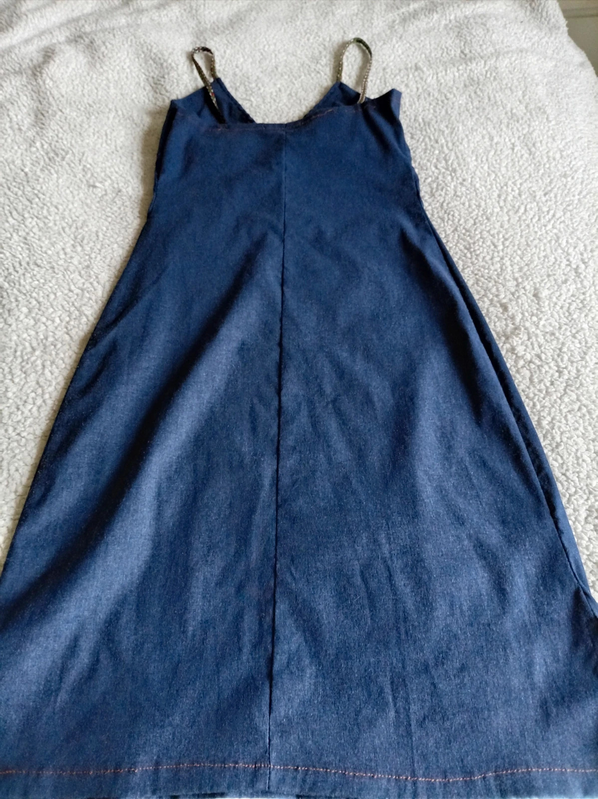 Vestido Mini Blue Boho Chic Style size S • Robe d'été • Summer Dress – Hecho En Espana – taille S / 36 / 8 5
