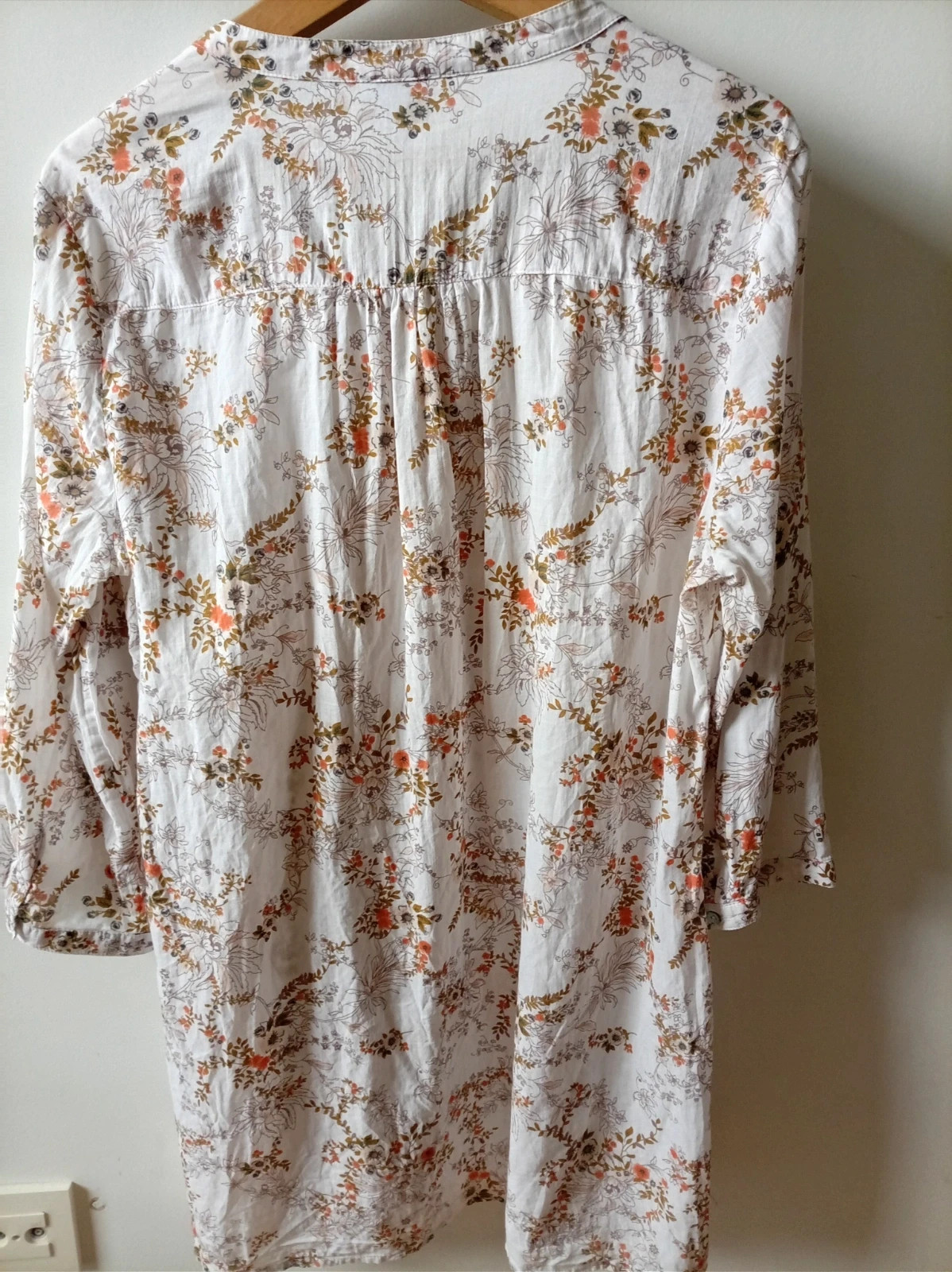 Blusa Túnica Floral Boho Chic Cortefiel • Tunique Fleurie • Floral Blouse XL 42 – Cortefiel – taille XL / 42 / 14 5