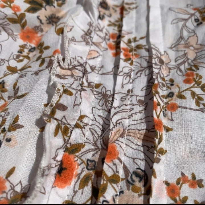 Blusa Túnica Floral Boho Chic Cortefiel • Tunique Fleurie • Floral Blouse XL 42 – Cortefiel – taille XL / 42 / 14 4