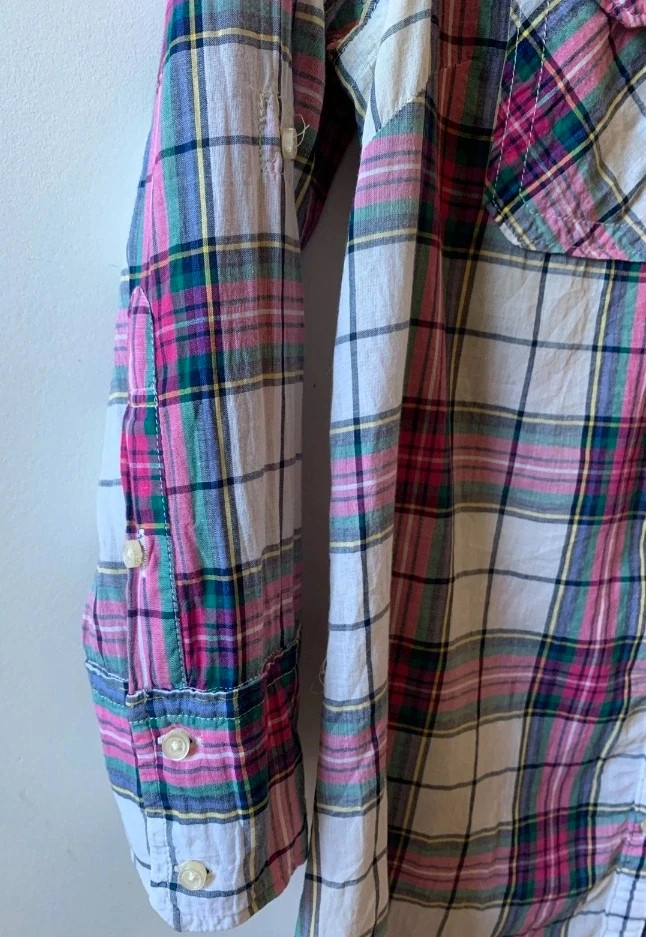 Camisa Cuadros Superdry Plaid Shirt • Chemise Bûcheron Rose M – Superdry – taille M / 38 / 10 3