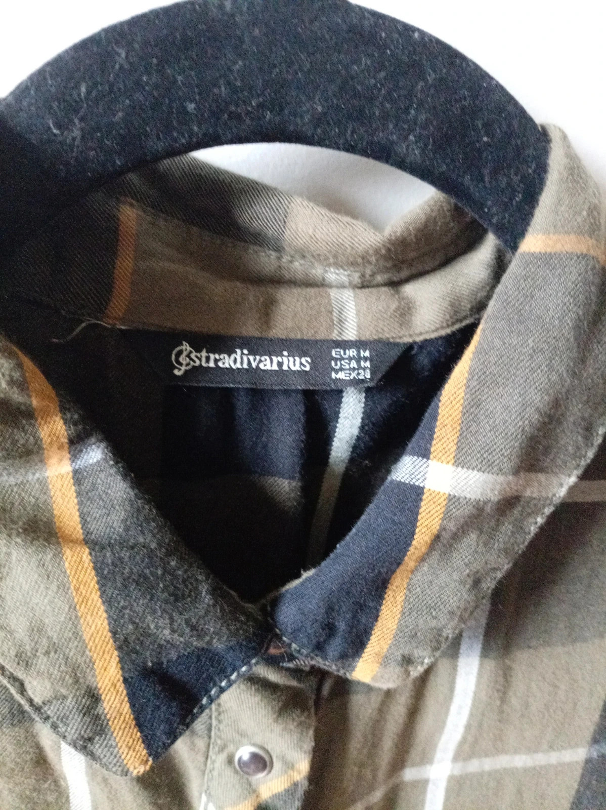Camisa cuadros verdes TM – Stradivarius – taille M / 38 / 10 4