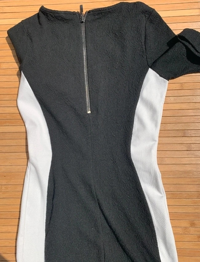Vestido blanco y negro T s/m – taille S / 36 / 8 3