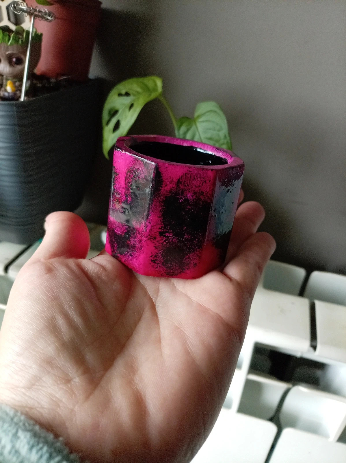 Porta velas hecho a mano – Mano 3