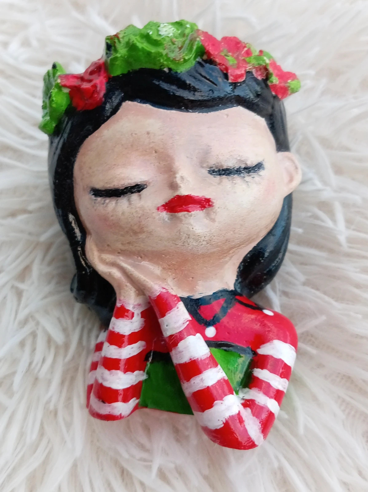 Porta velas o porta todo navideño soñadora – Mano