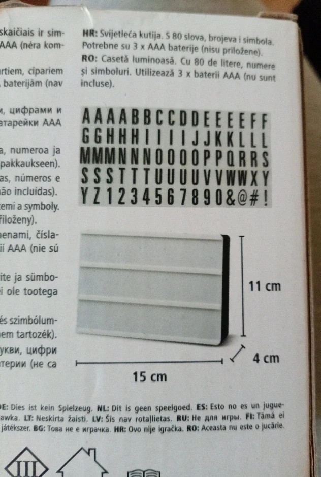 Lámpara para poner mensajes – Amazon 4
