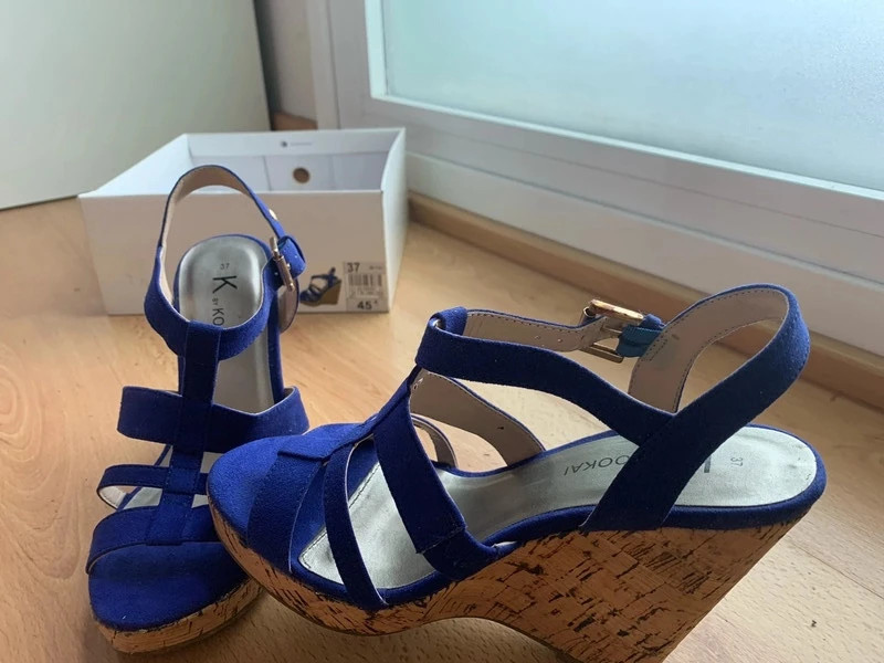 Cuña azul eléctrico N37 – KOOKAÏ – taille 37 2