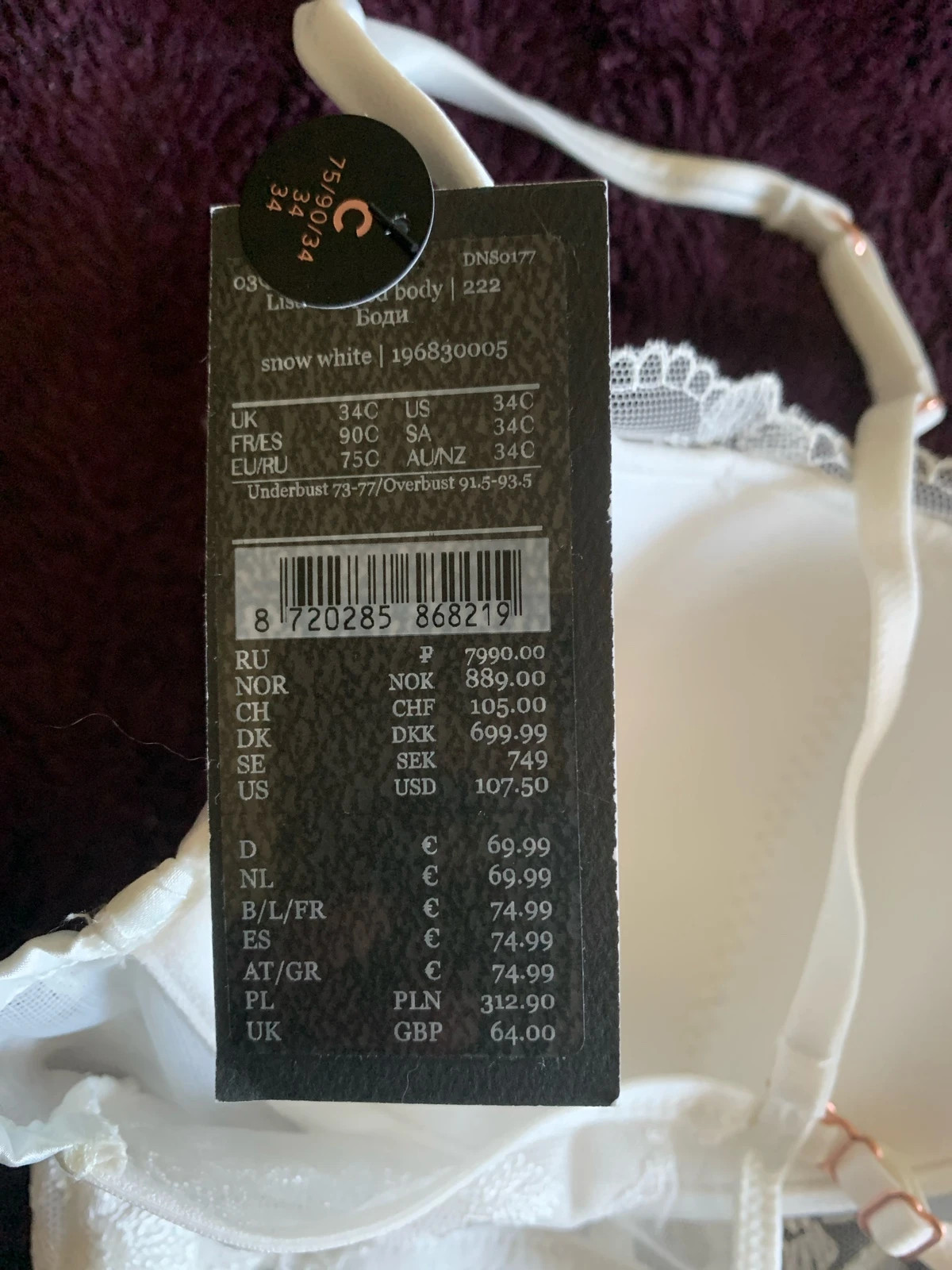 Body de lencería 90C (74,99€) – Hunkemöller – taille M 5