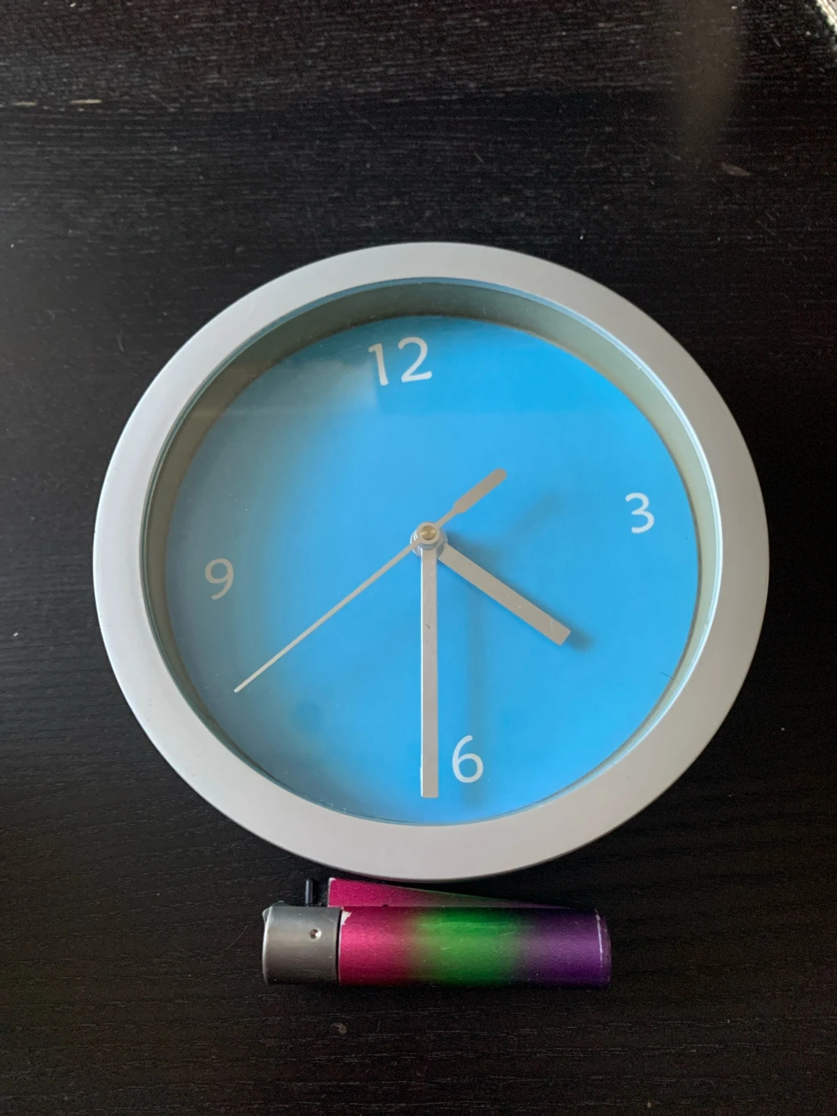 Reloj de pared azul – JUINSA 2