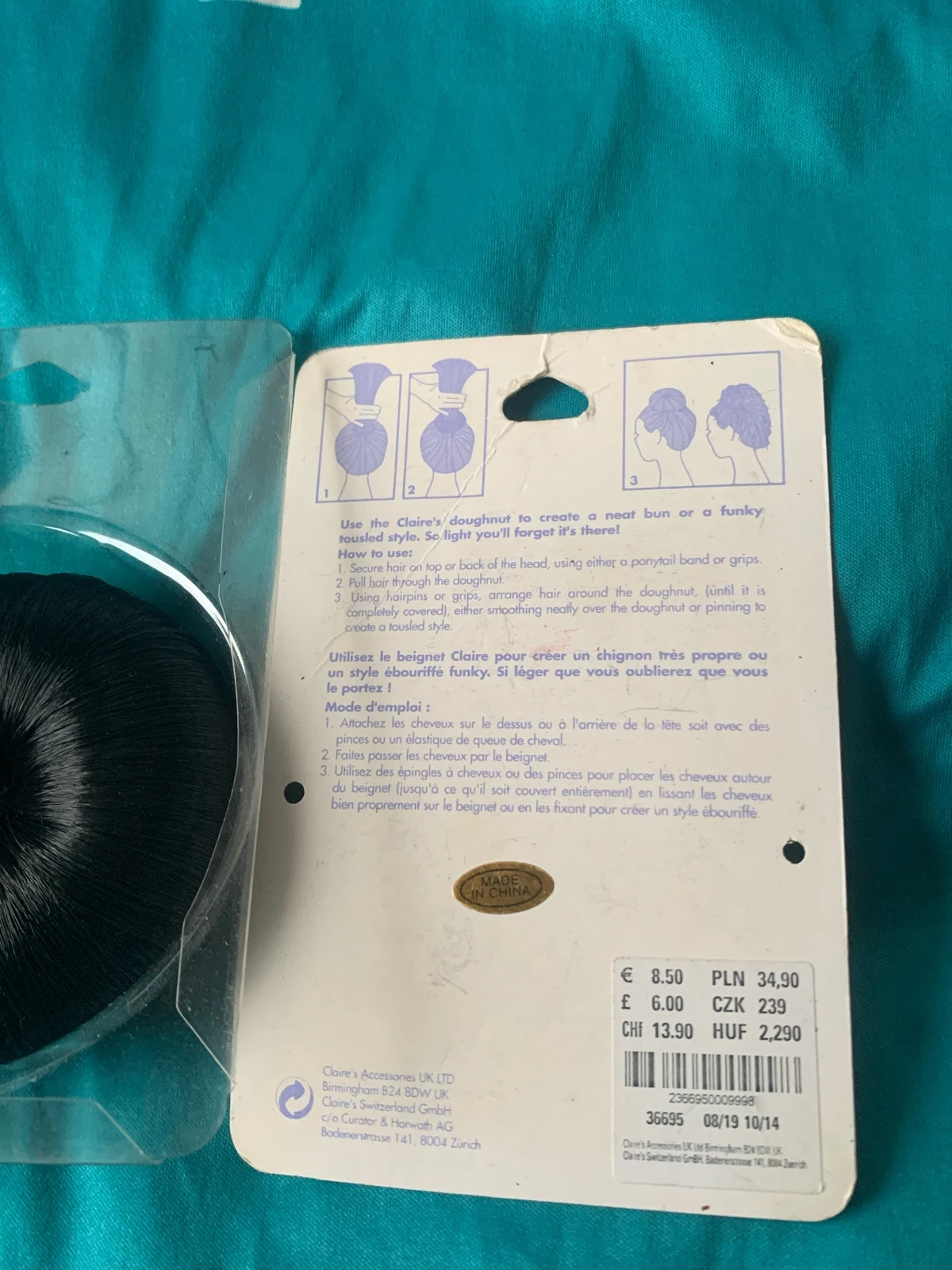 Para el cabello moño Doughnut moreno para moño – Claire's 3
