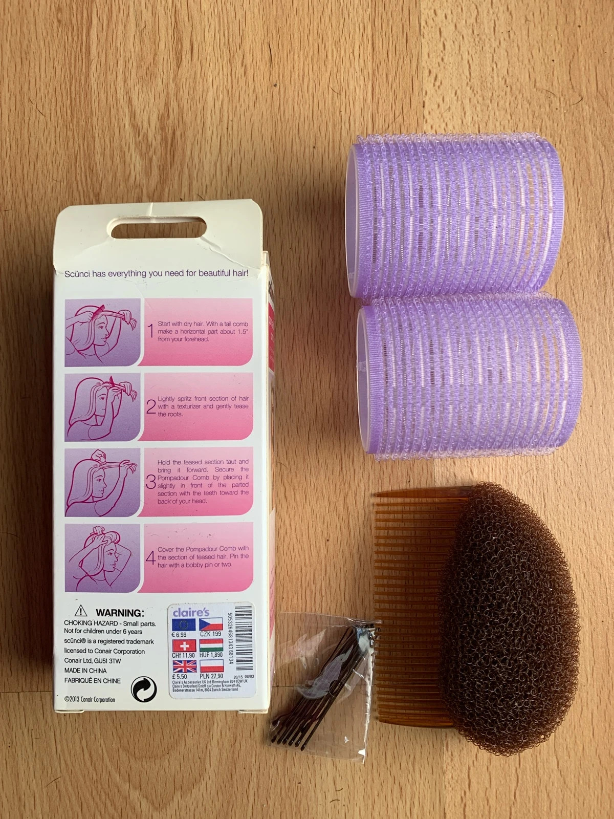 Peineta tupé y rulos – Claire's