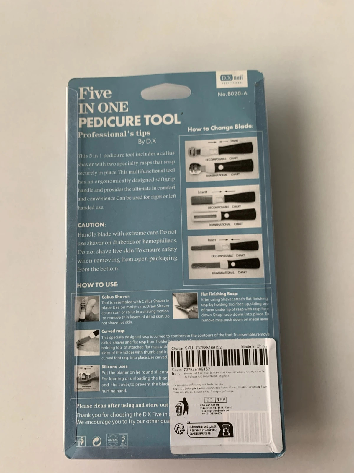 Kit pedicura – dx nail 2