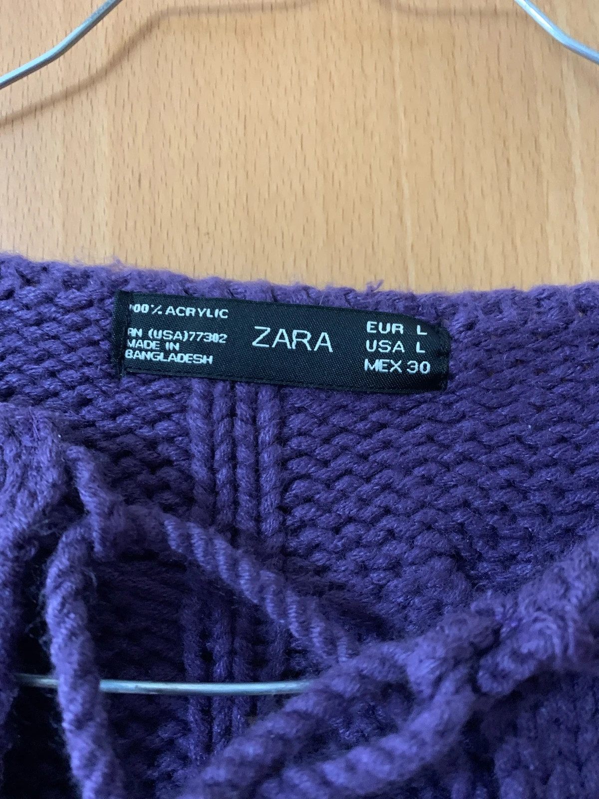 Jersey morado Zara talla L – Zara – taille L 3