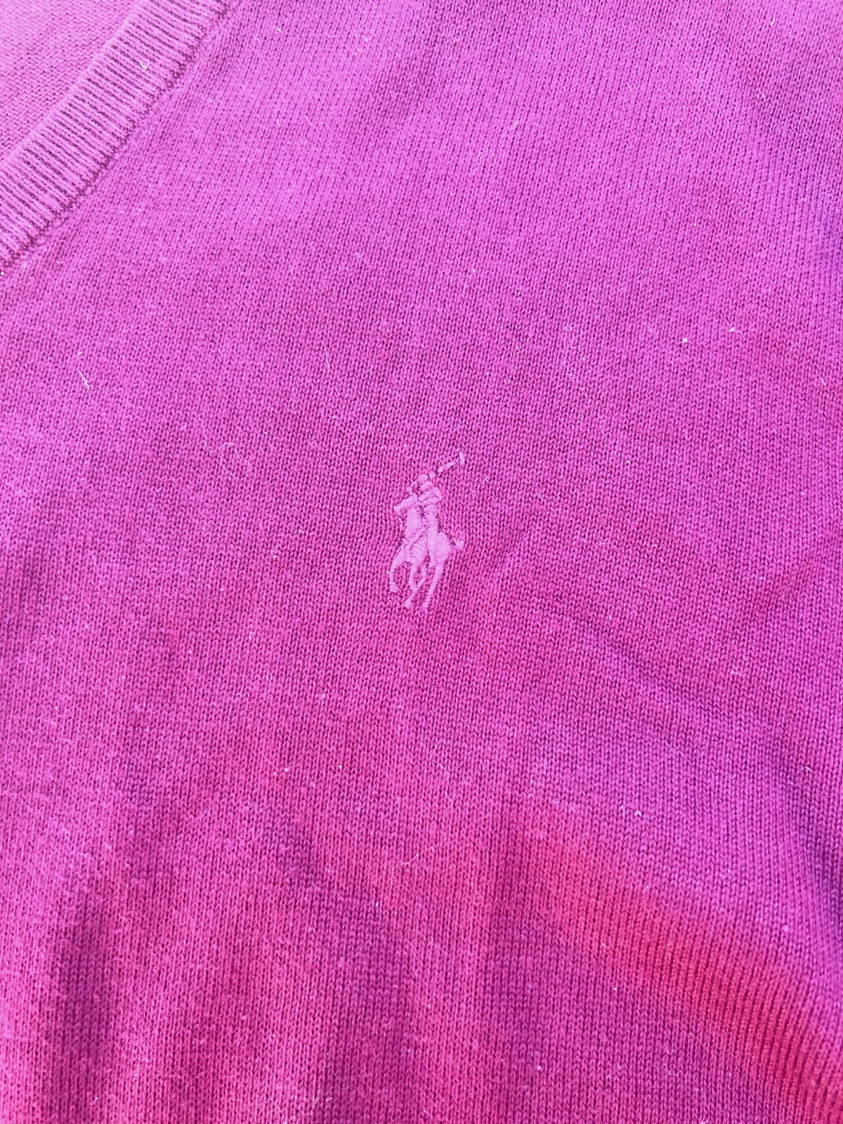 Pull col V Polo Ralph Lauren bordeaux taille L – Polo Ralph Lauren – taille L 3