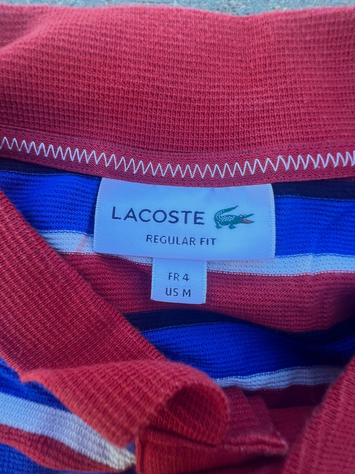 Polo Lacoste à rayures taille M – Lacoste – taille M 6
