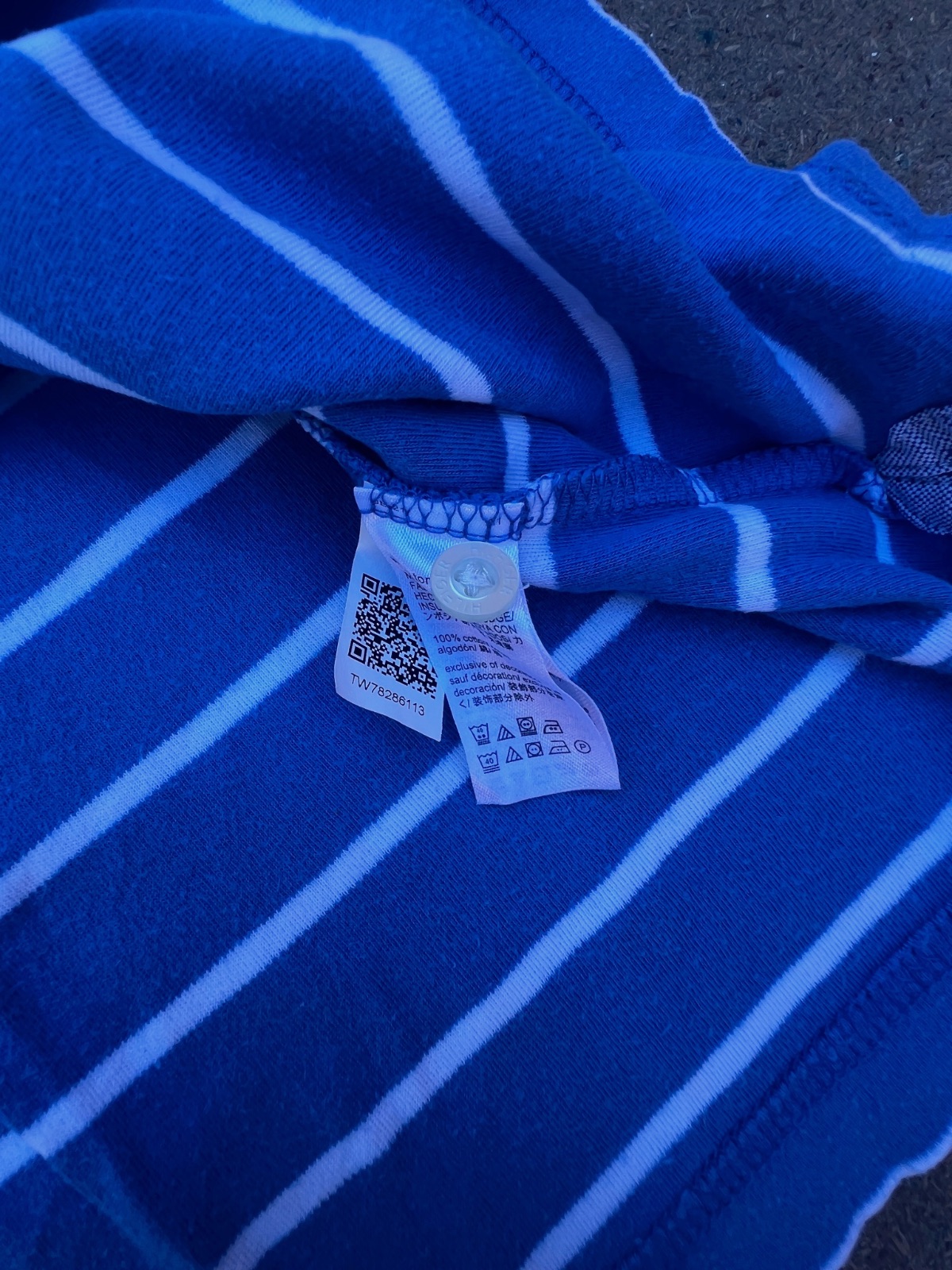 Polo rayé bleu Tommy Hilfiger taille L – Tommy Hilfiger – taille L 5