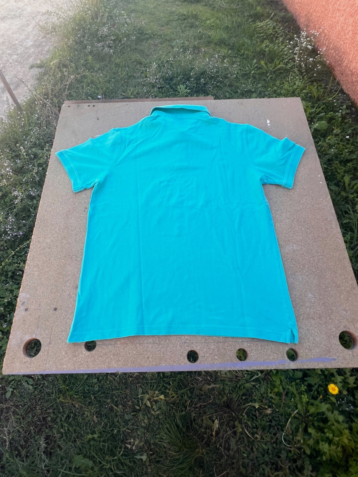 Polo Tommy Hilfiger turquoise à manches courtes – Tommy Hilfiger – taille XL 3