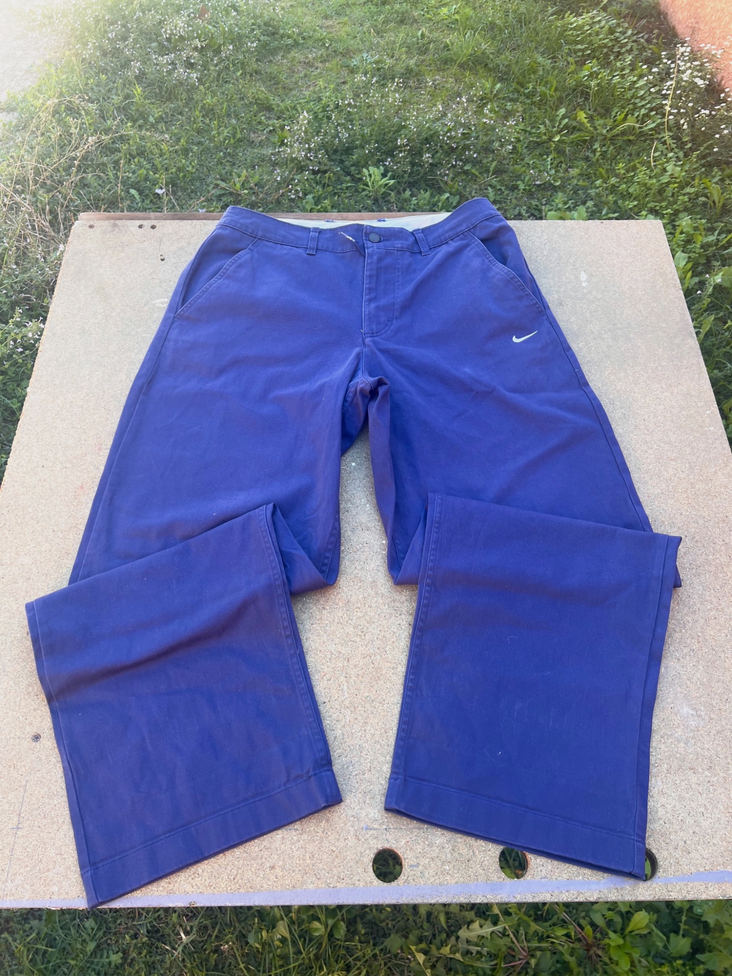 Pantalon chino Nike bleu taille M 