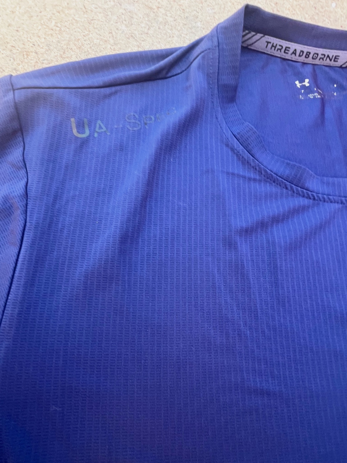 T-shirt Under Armour Threadborne bleu – Under Armour – taille L 4