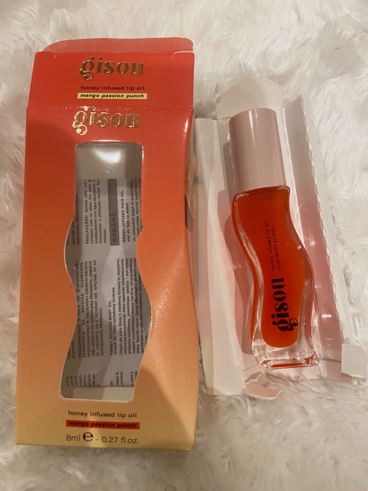 Huile à lèvres infusée au miel 