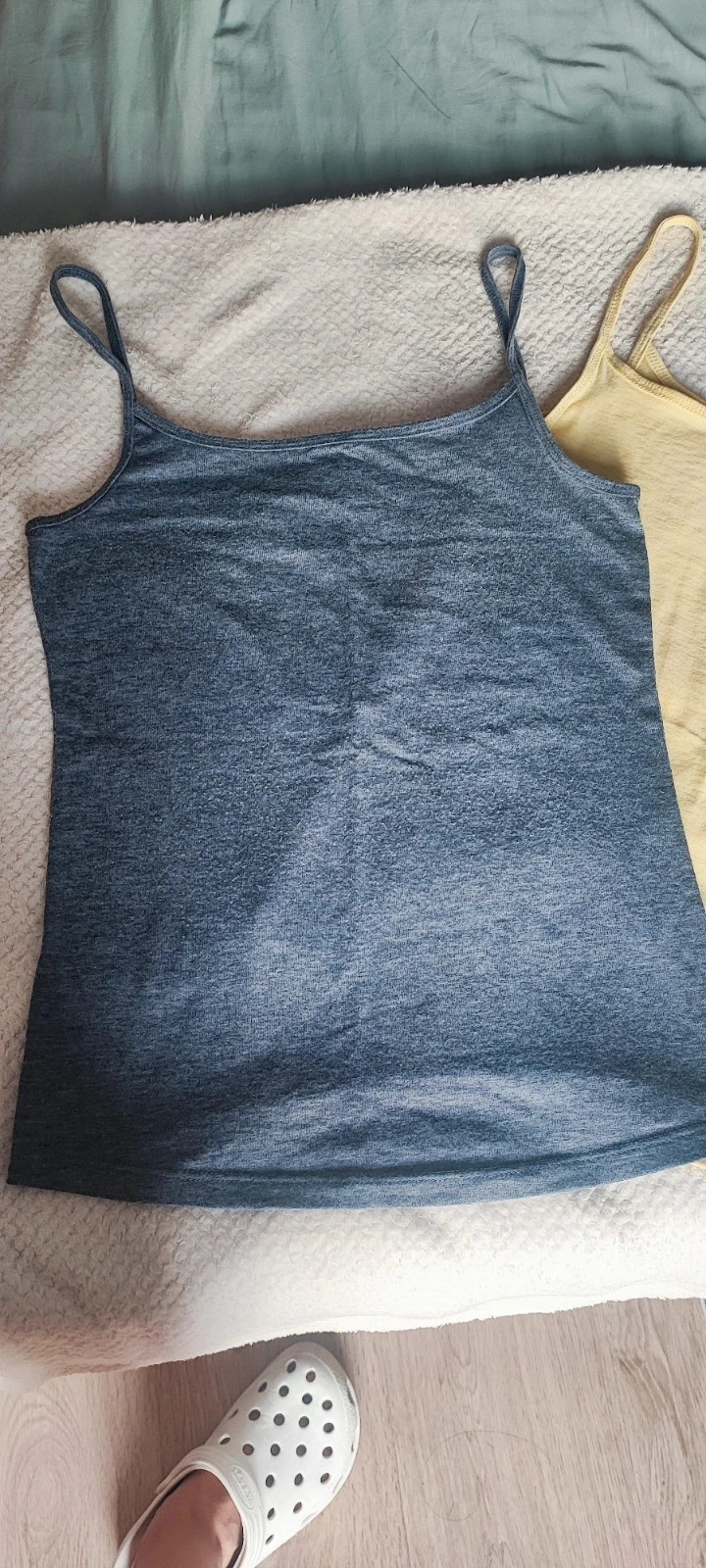 Top gris y amarillo – urb woman – taille S / 36 / 8 3
