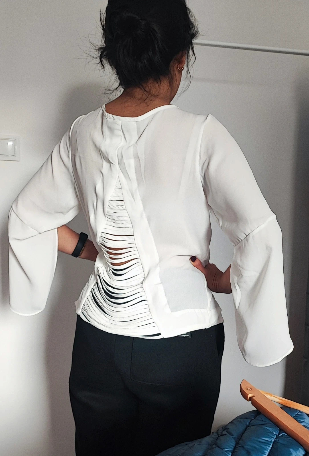 Blusa fresca color blanco – taille M / 38 / 10 2