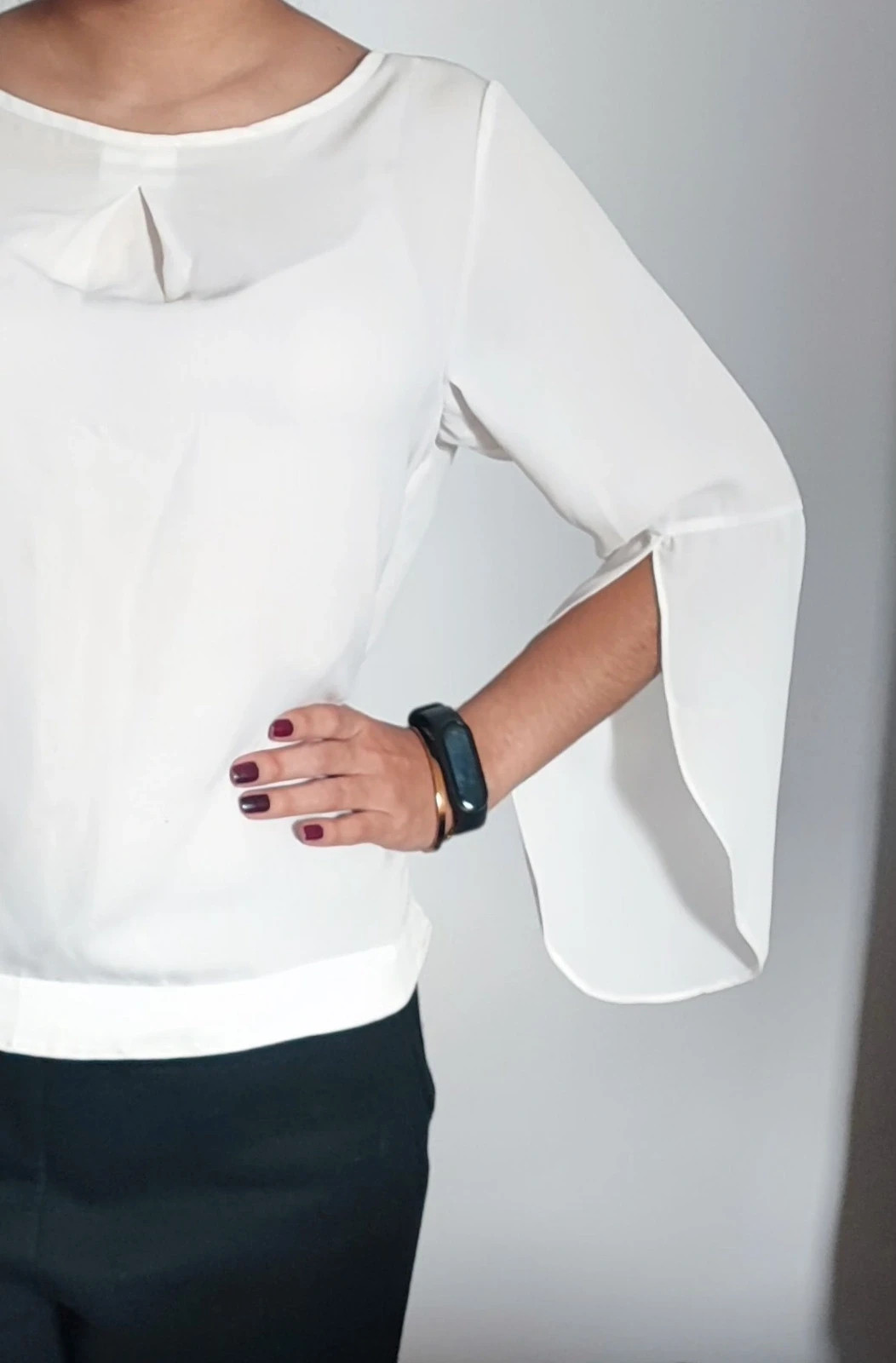 Blusa fresca color blanco – taille M / 38 / 10 3