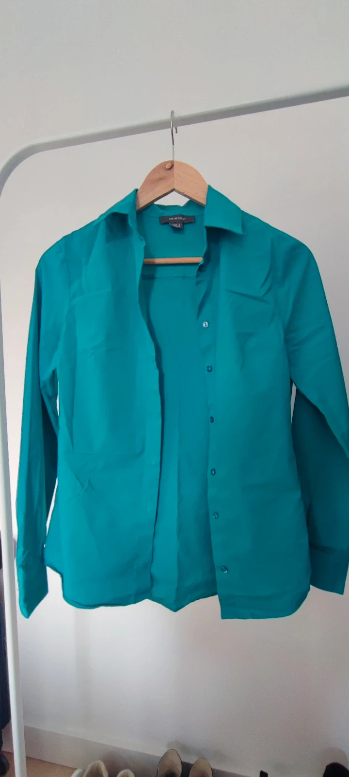 Camisa turquesa básica – Primark – taille S / 36 / 8 3