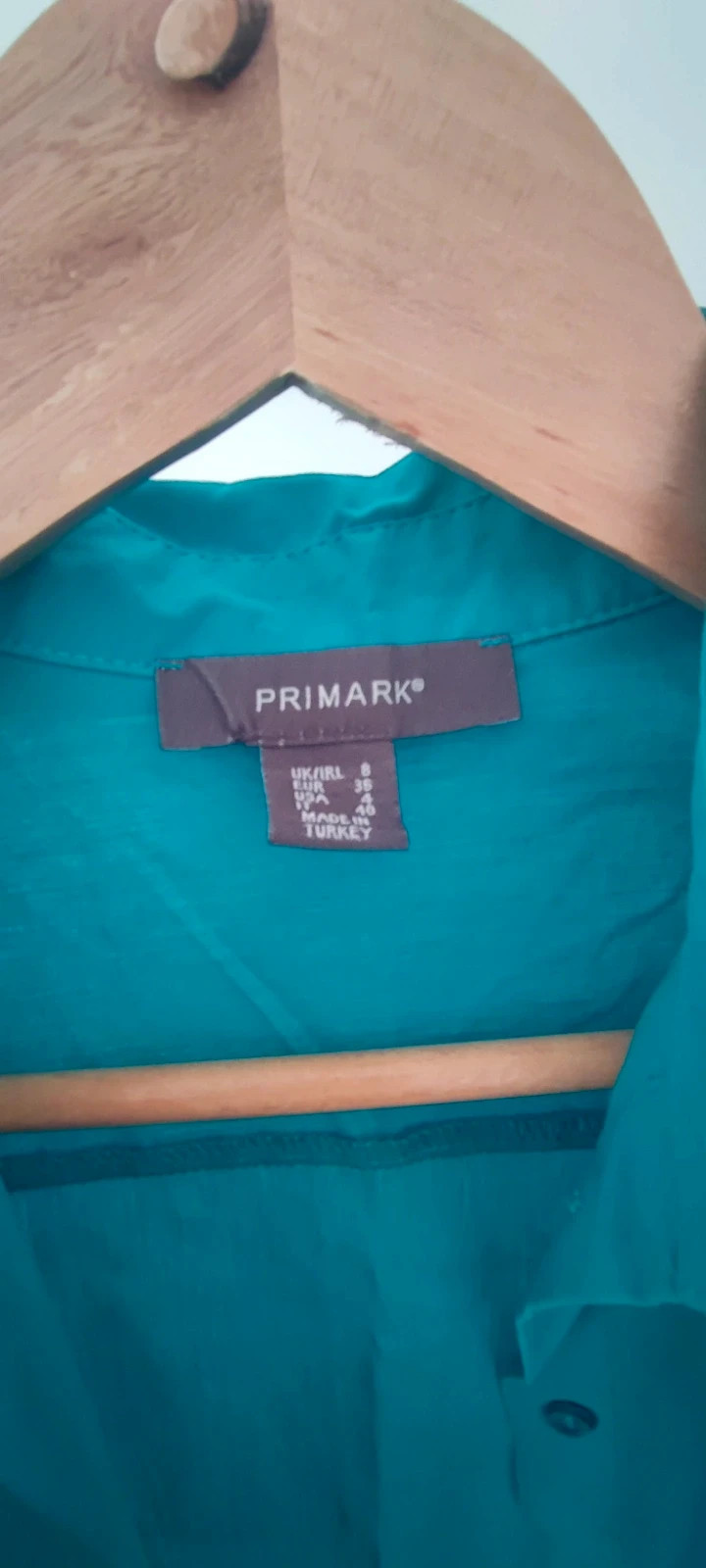 Camisa turquesa básica – Primark – taille S / 36 / 8 4