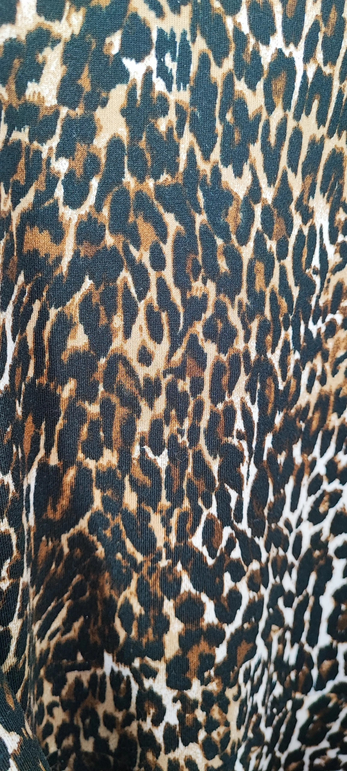Vestido animal print manga 3/4 – Vintage – taille S / 36 / 8 3