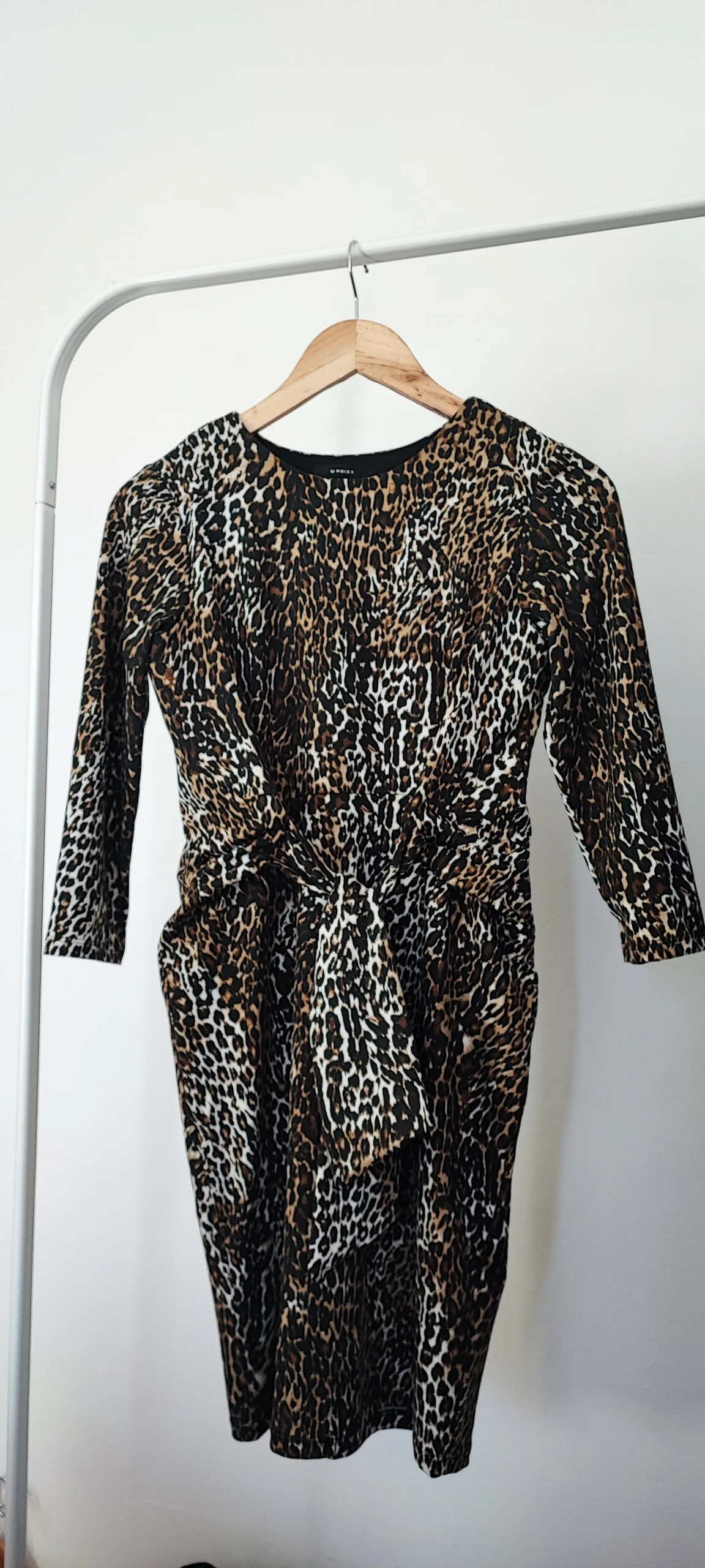 Vestido animal print manga 3/4 – Vintage – taille S / 36 / 8 2