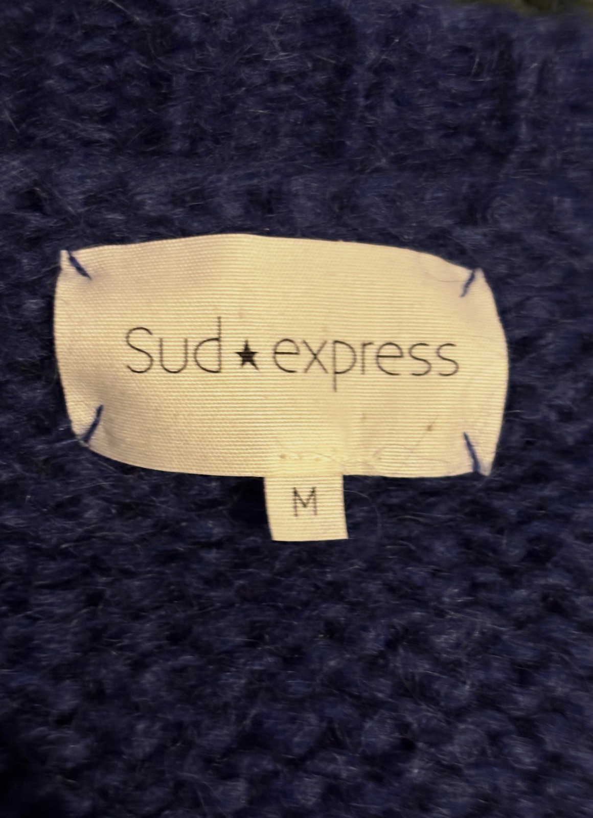 Cardigan Sud Express bleu marine – Sud Express – taille M 4