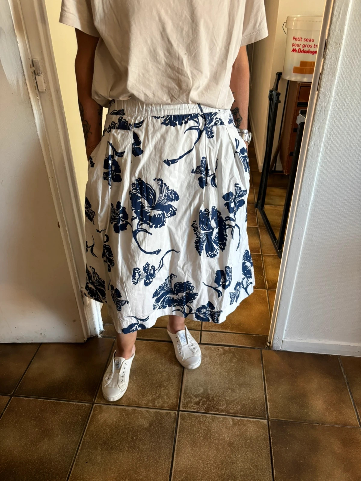 Jupe midi Zara fleurie – Zara – taille M / 38 / 10 3