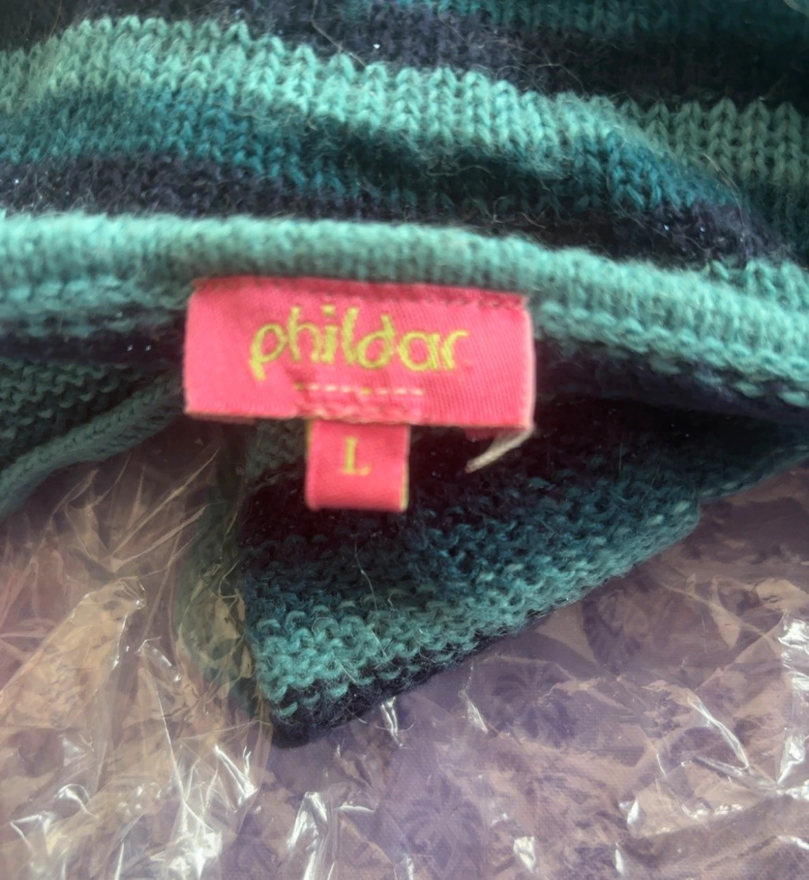 Pull Phildar rayé en mohair – Phildar – taille L / 40 / 12 4