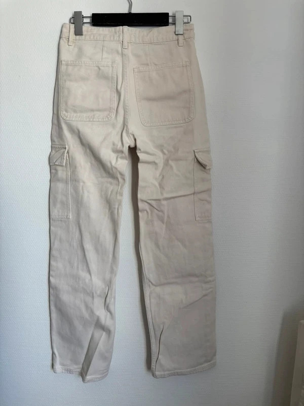 Pantalon cargo écru – BZB – taille XXS / 32 / 4 2