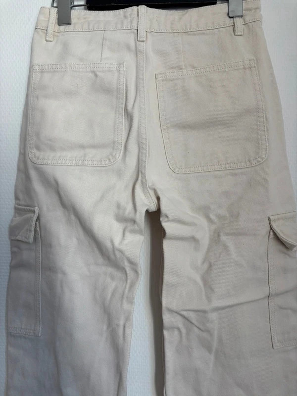 Pantalon cargo écru – BZB – taille XXS / 32 / 4 3