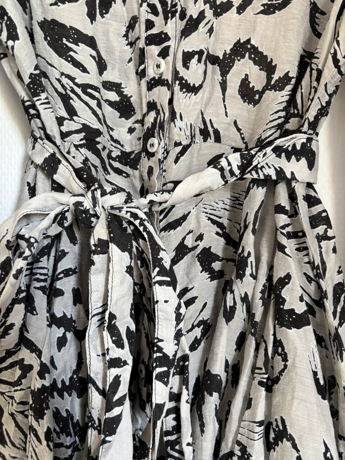 Robe imprimée ceinturée – Choklate – taille S / 36 / 8 3